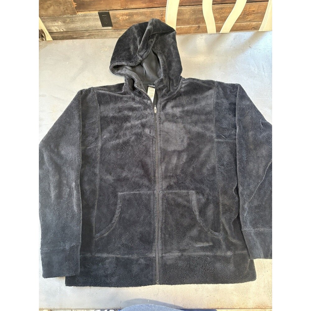 Patagonia Los Gatos Full Zip Fleece Hoodie Black Womens Large hoodie